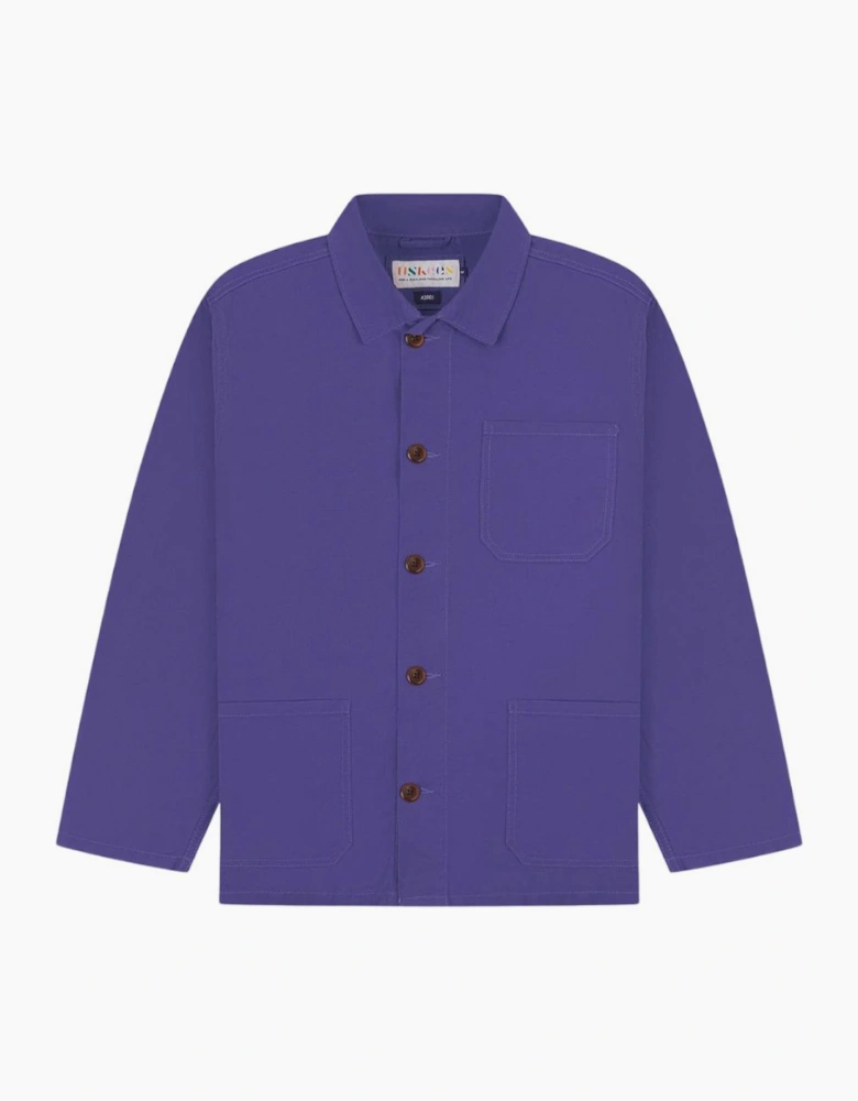 #3001 Buttoned Overshirt Burst Grape