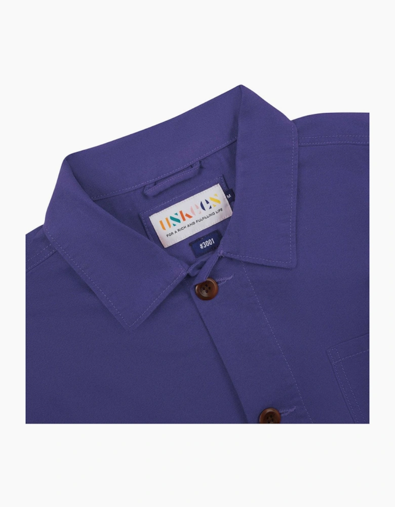 #3001 Buttoned Overshirt Burst Grape