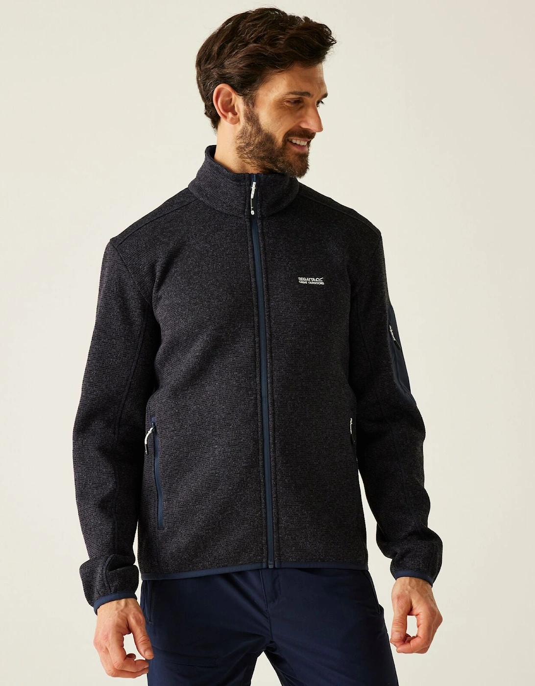 Regatta Mens Newhill Full Zip Fleece, 2 of 1