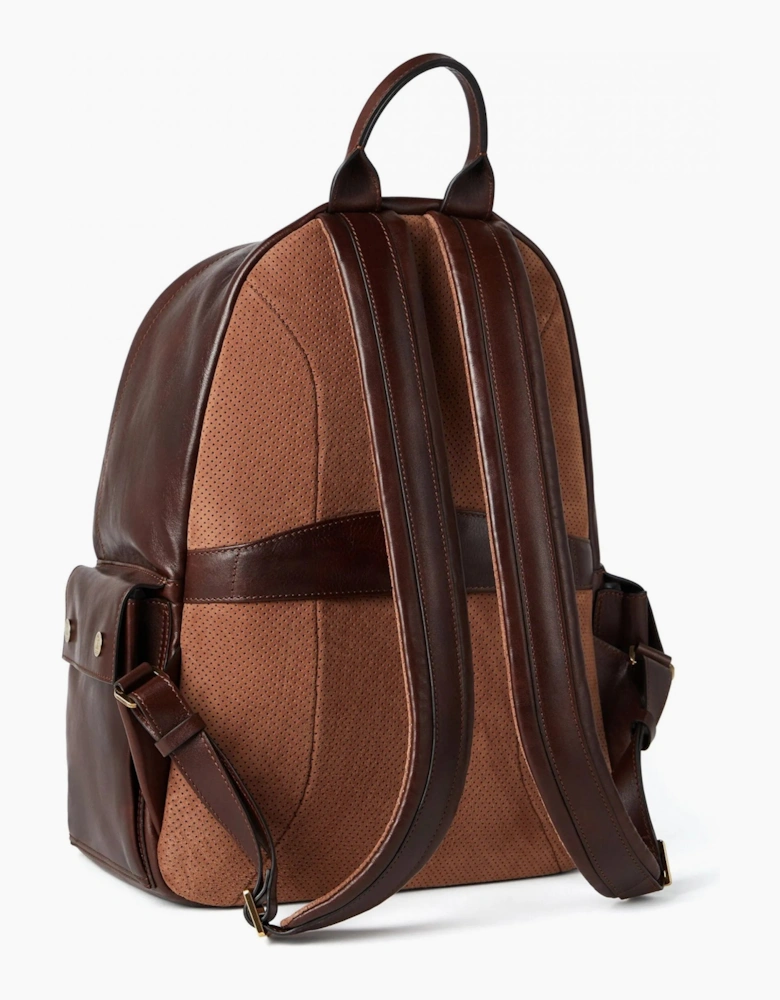 Leather Backpack Brown