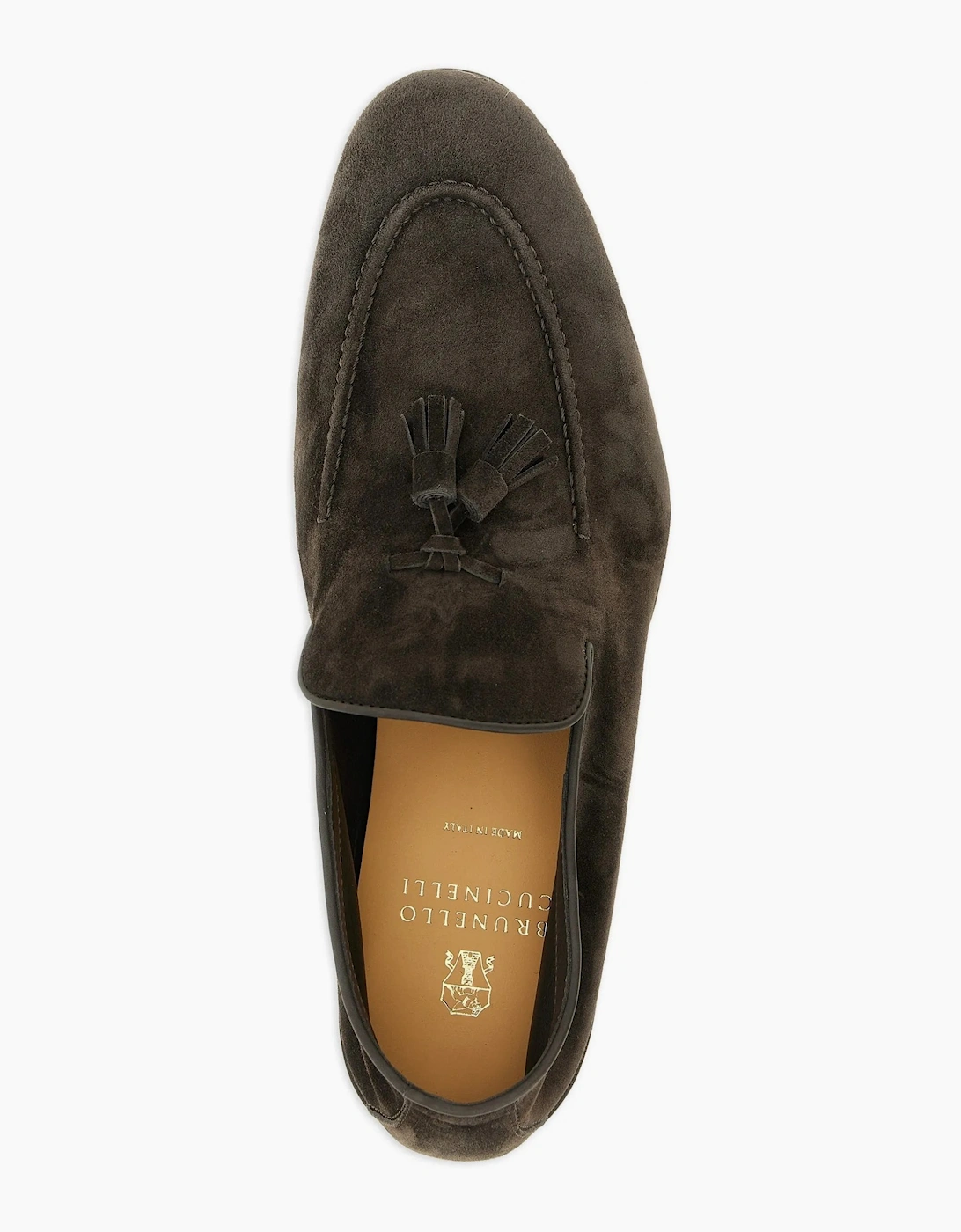 Suede Tassel Loafers Navy