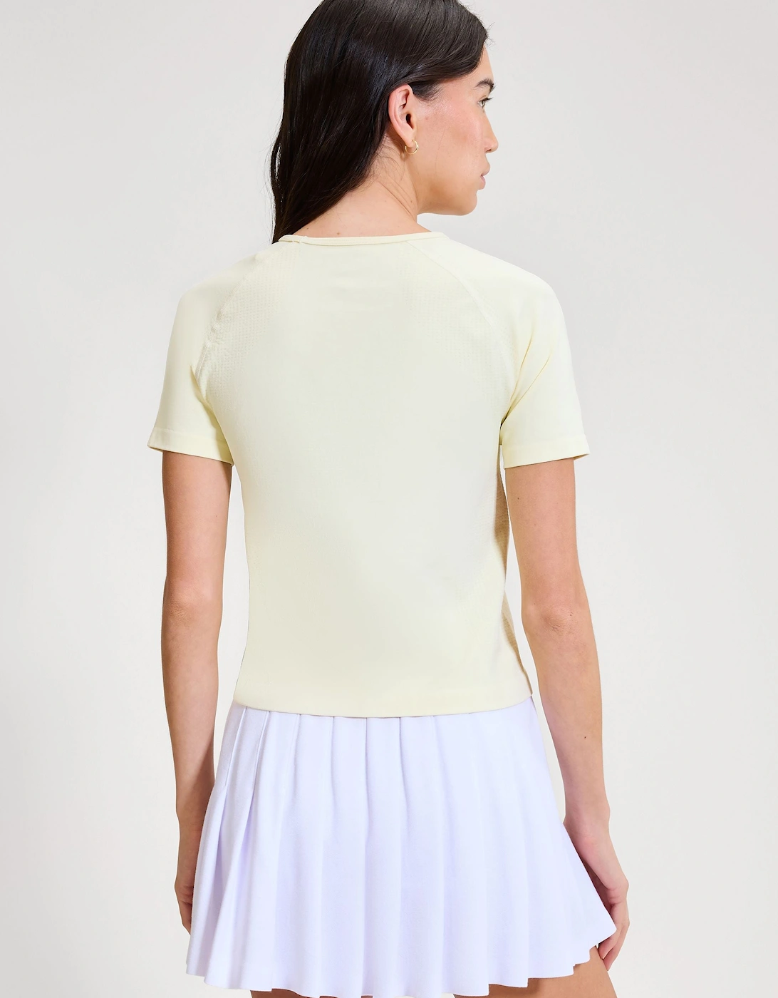 La Bella SS Fitted T-shirt - Light Yellow