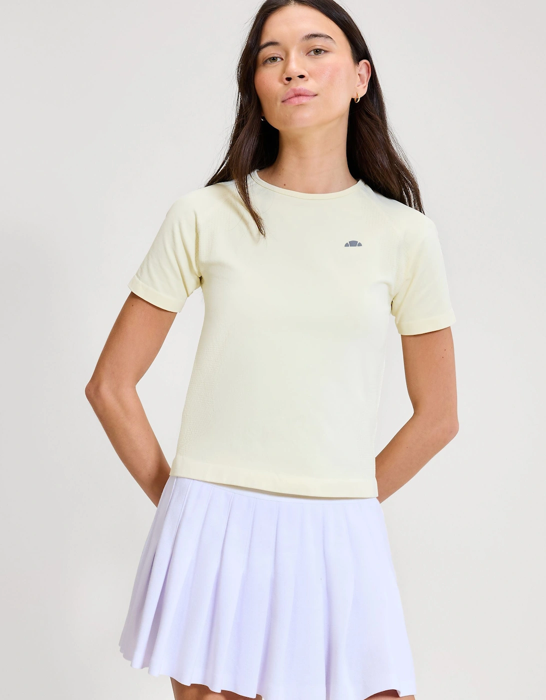 La Bella SS Fitted T-shirt - Light Yellow