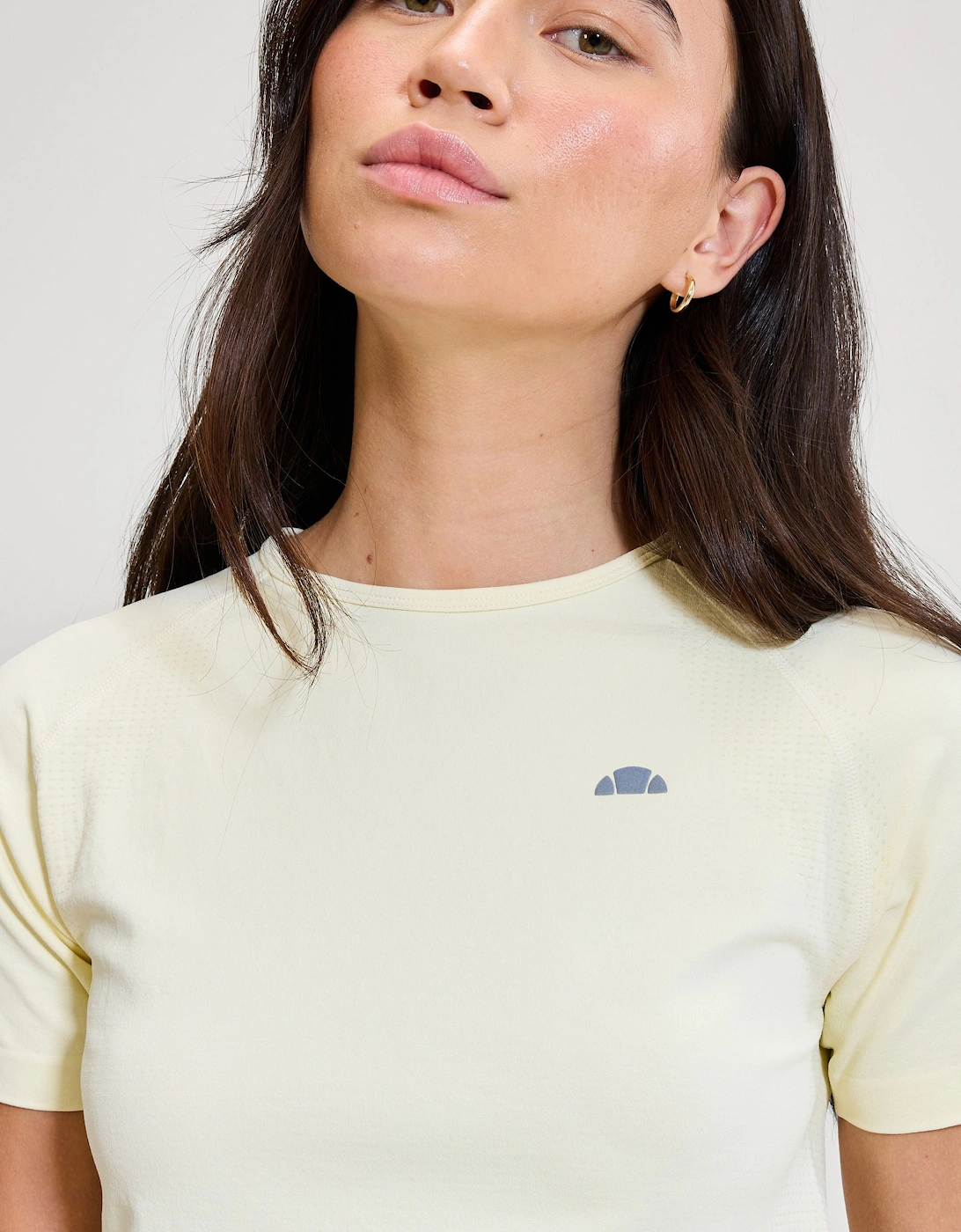 La Bella SS Fitted T-shirt - Light Yellow