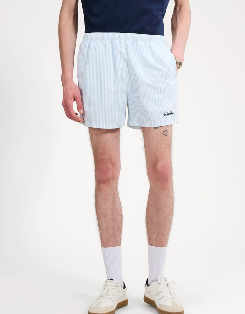 Sylbio Swim Short - White/Light Blue