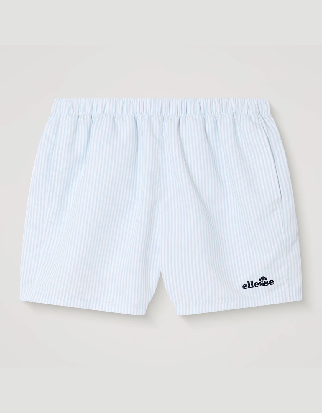 Ellesse Men's White Light Blue Sylbio Swim Short - White/Light Blue - Size: 32/30/31