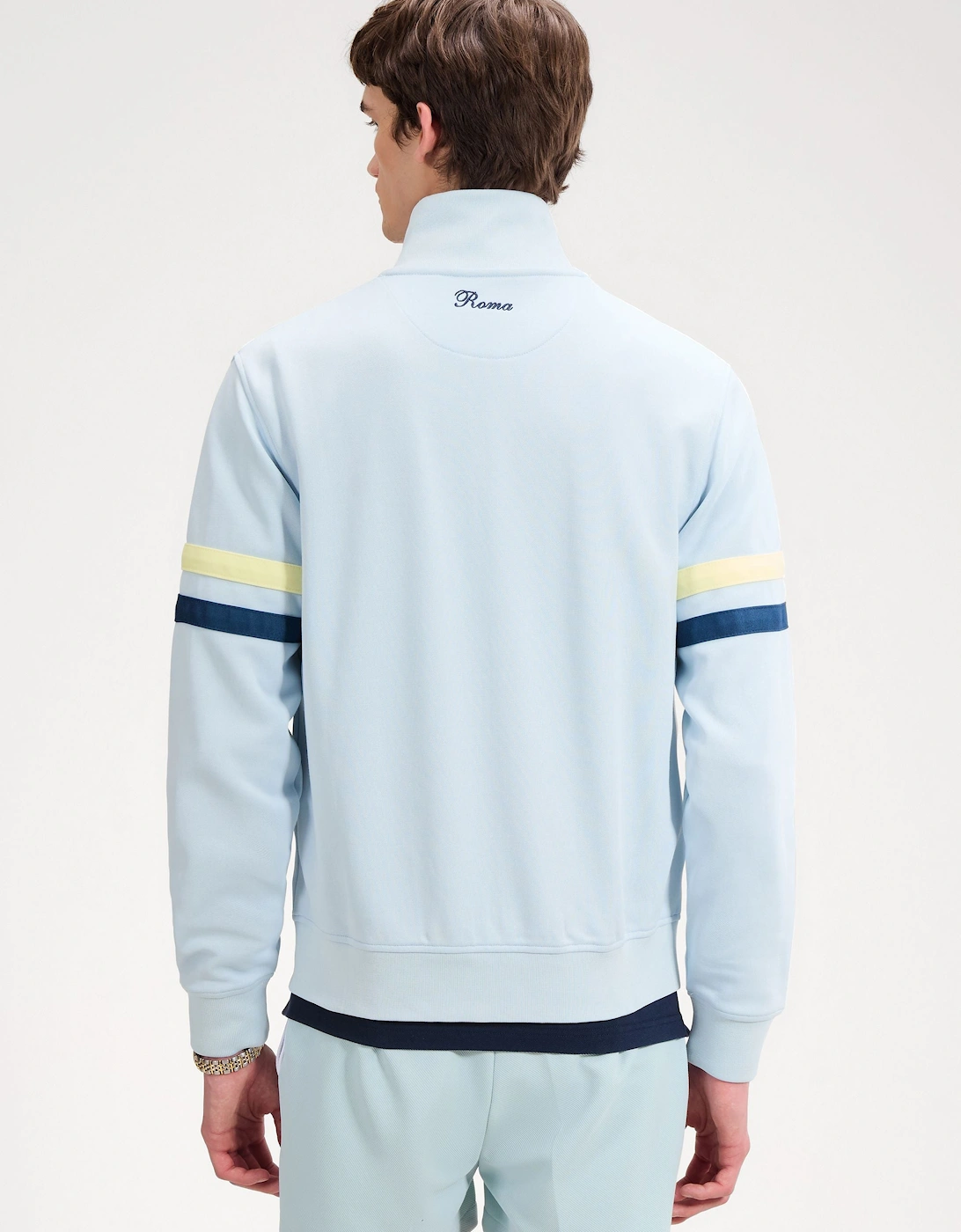 Roma Track Jacket - Light Blue/Blue