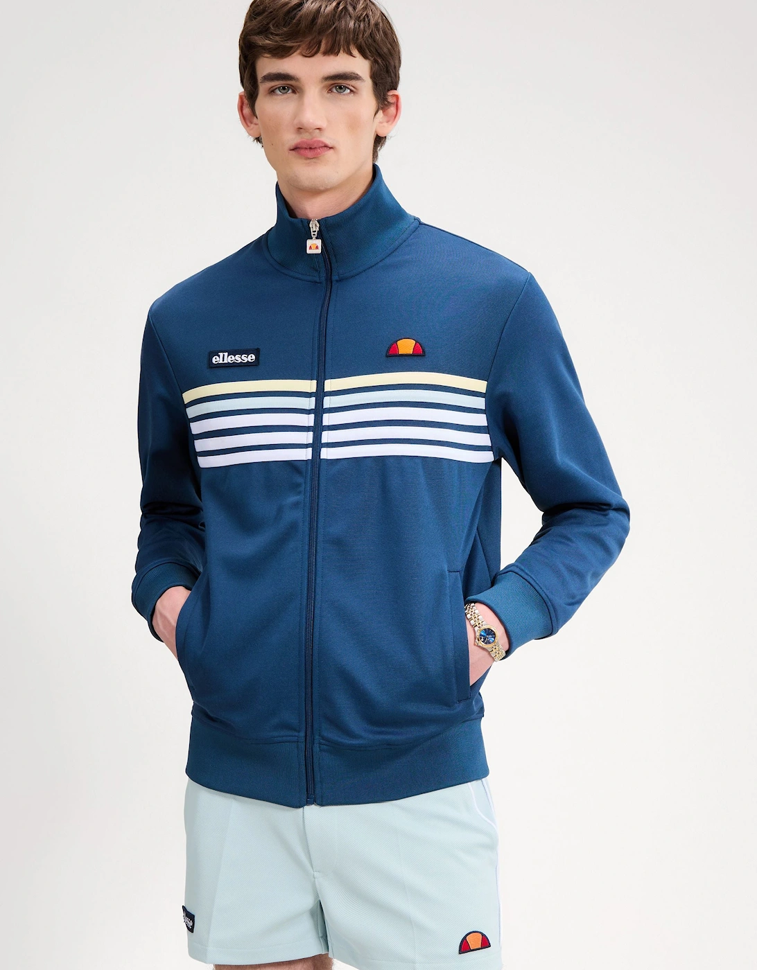 Vicenza Track Jacket - Blue/White