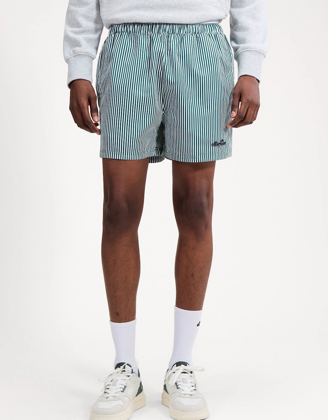 Sylbio Swim Short - White/Dark Green