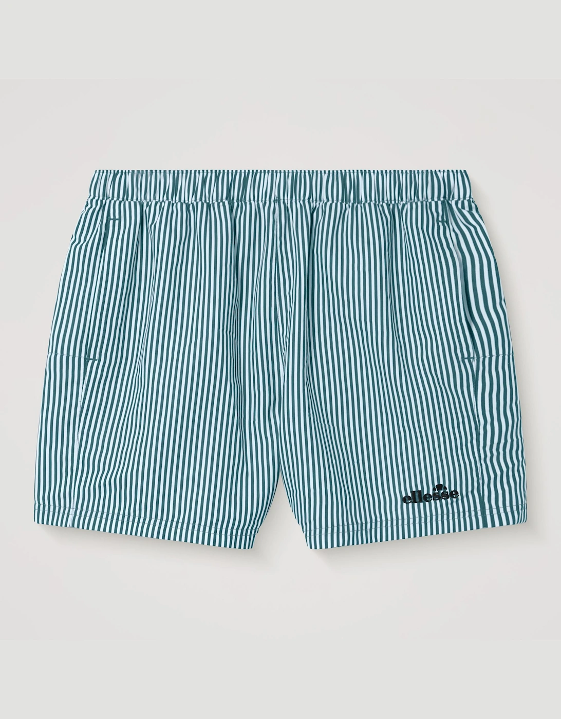 Ellesse Men's White Dark Green Sylbio Swim Short - White/Dark Green - Size: 32/30/31