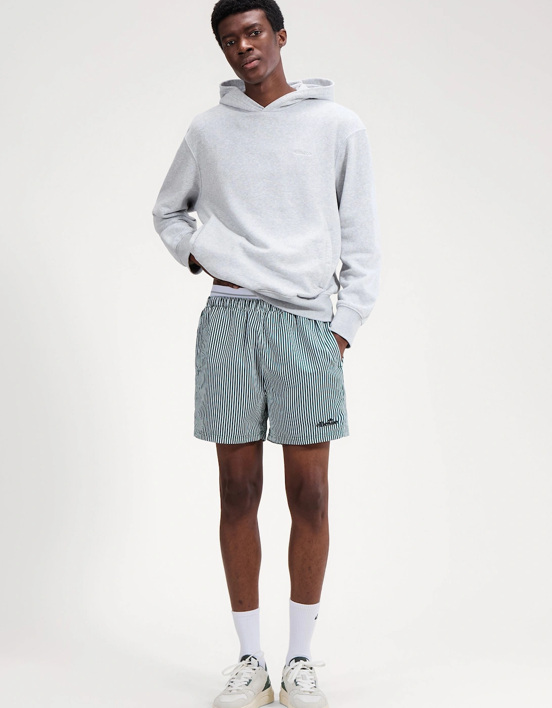 Sylbio Swim Short - White/Dark Green