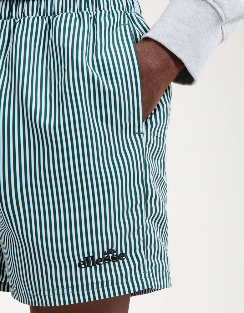 Sylbio Swim Short - White/Dark Green