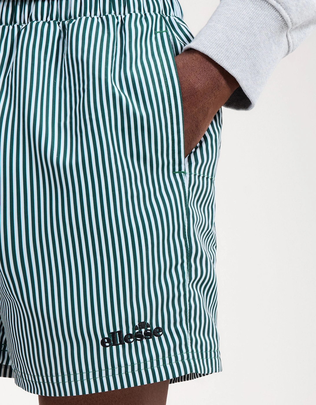 Sylbio Swim Short - White/Dark Green