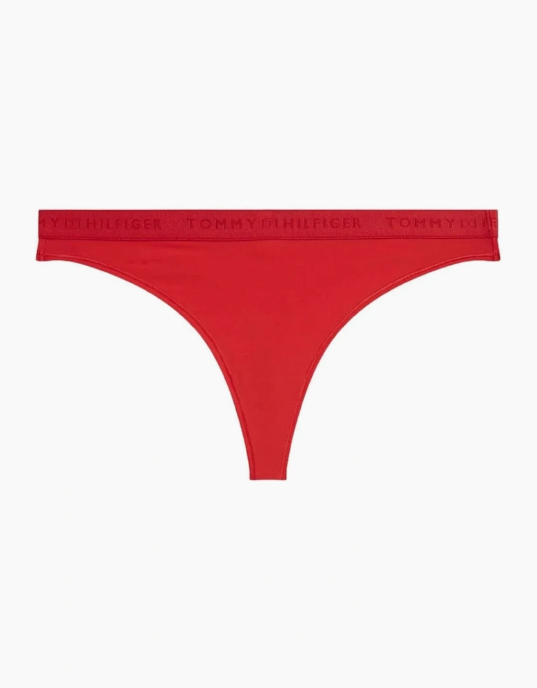 Repeat Logo Thong, Fireworks Red