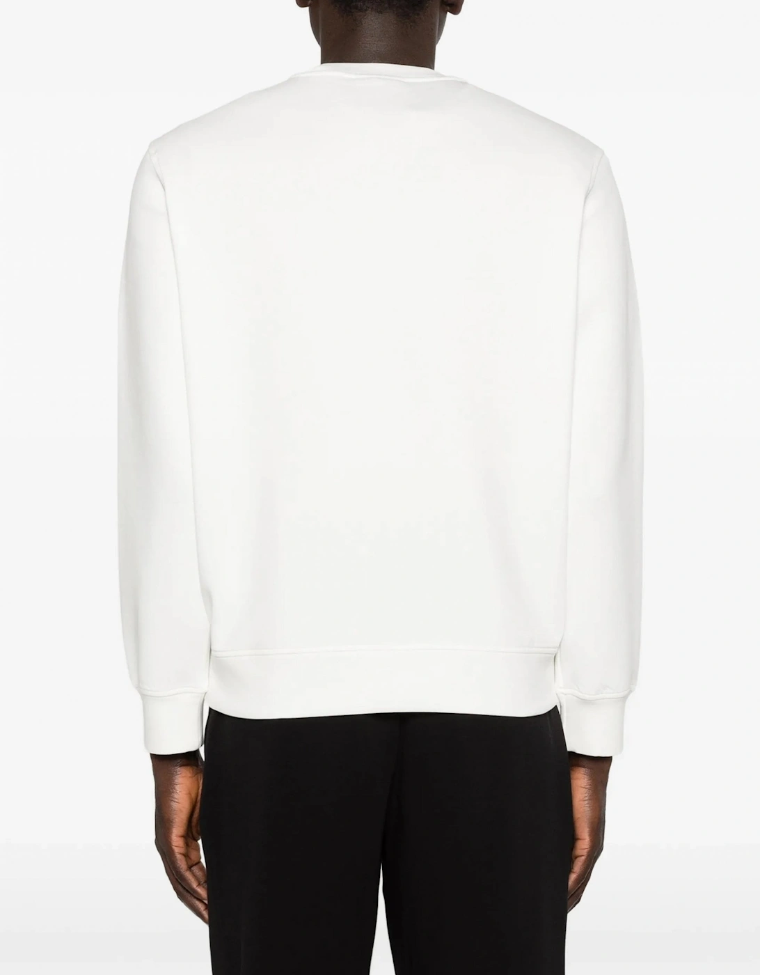 Double-Jersey Branded Sweatshirt White