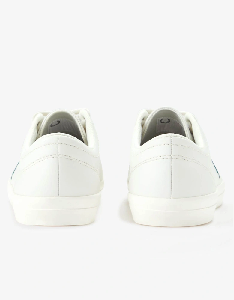 Mens Baseline Leather Trainers - Snow White 303
