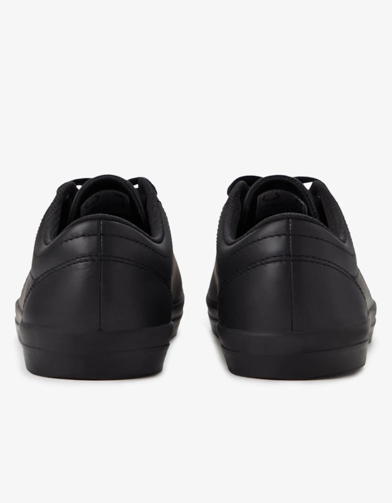 Mens Baseline Leather Trainers - Black 102