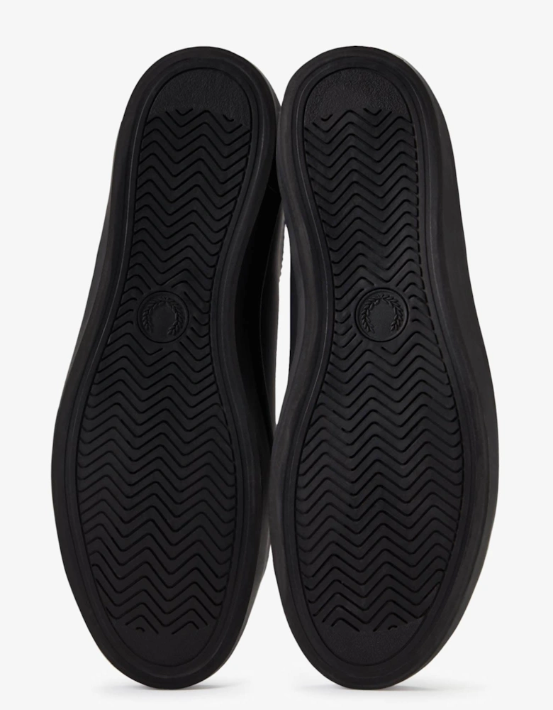 Mens Baseline Leather Trainers - Black 102