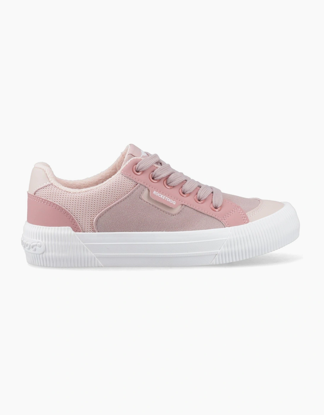 Cheery Blocked Fabric Textile Women's Mauve/Pink Trainers