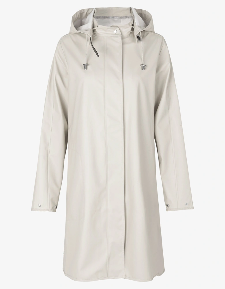 Rain Womens A-Line Rubberised Raincoat - Milk Creme 121