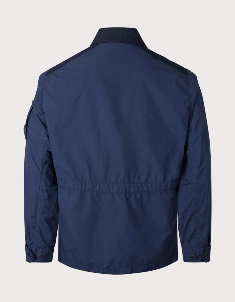 Flatt Nylon Mixed Button Lens Jacket