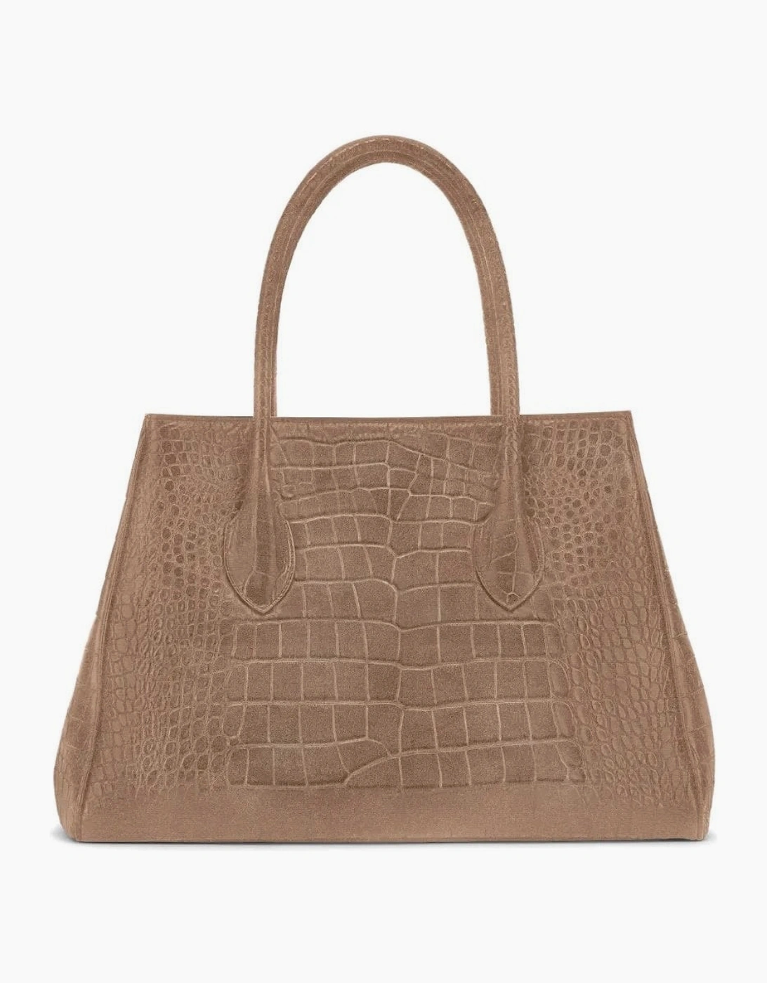 SUEDE CROC HONEY 40 TOTE