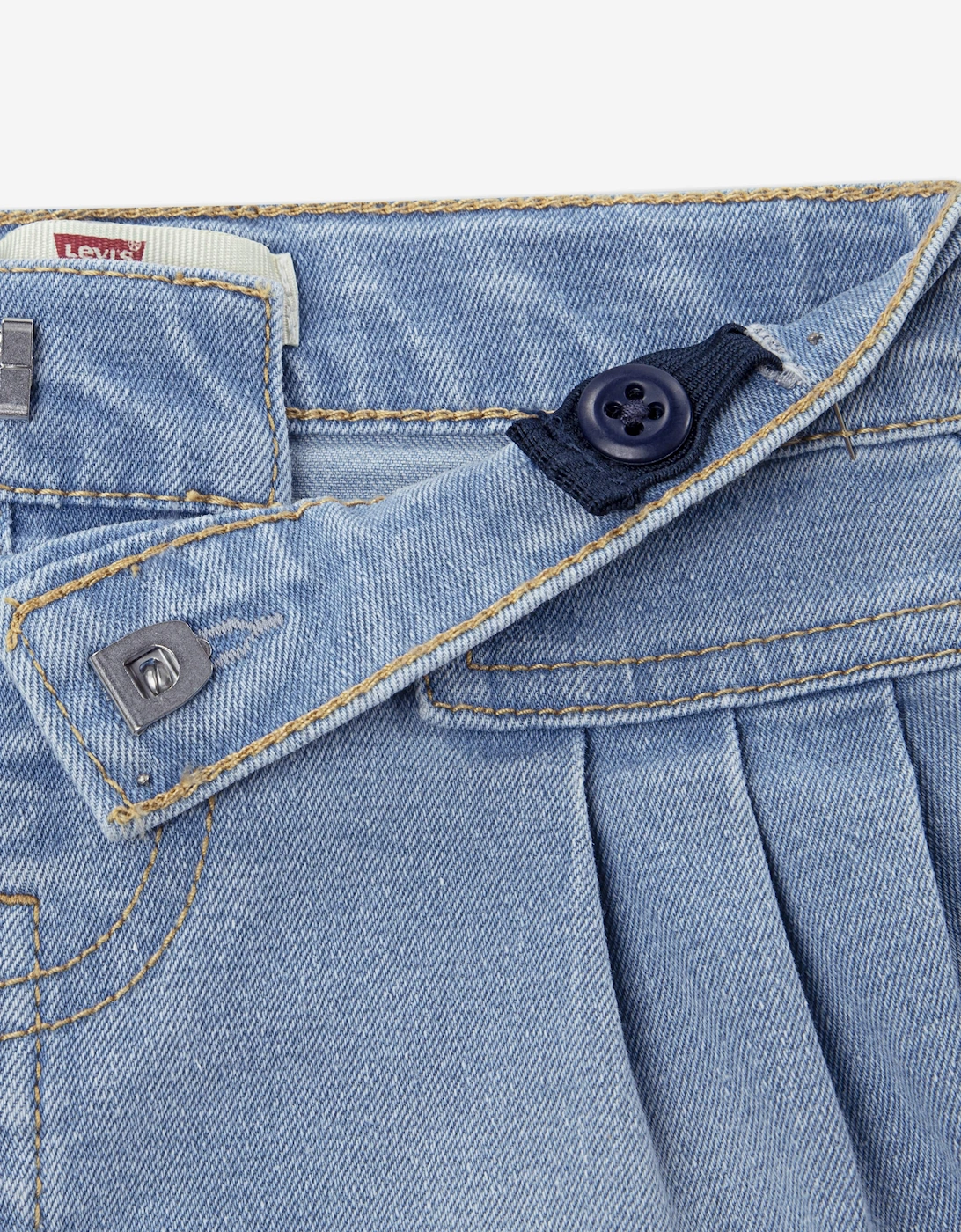 Baby Girls T-Shirt and Pleated Short Set in Blue