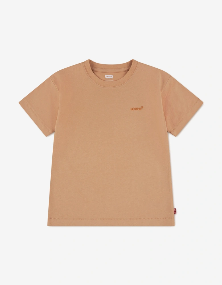 Boys Red Tab Vintage T-Shirt in Orange