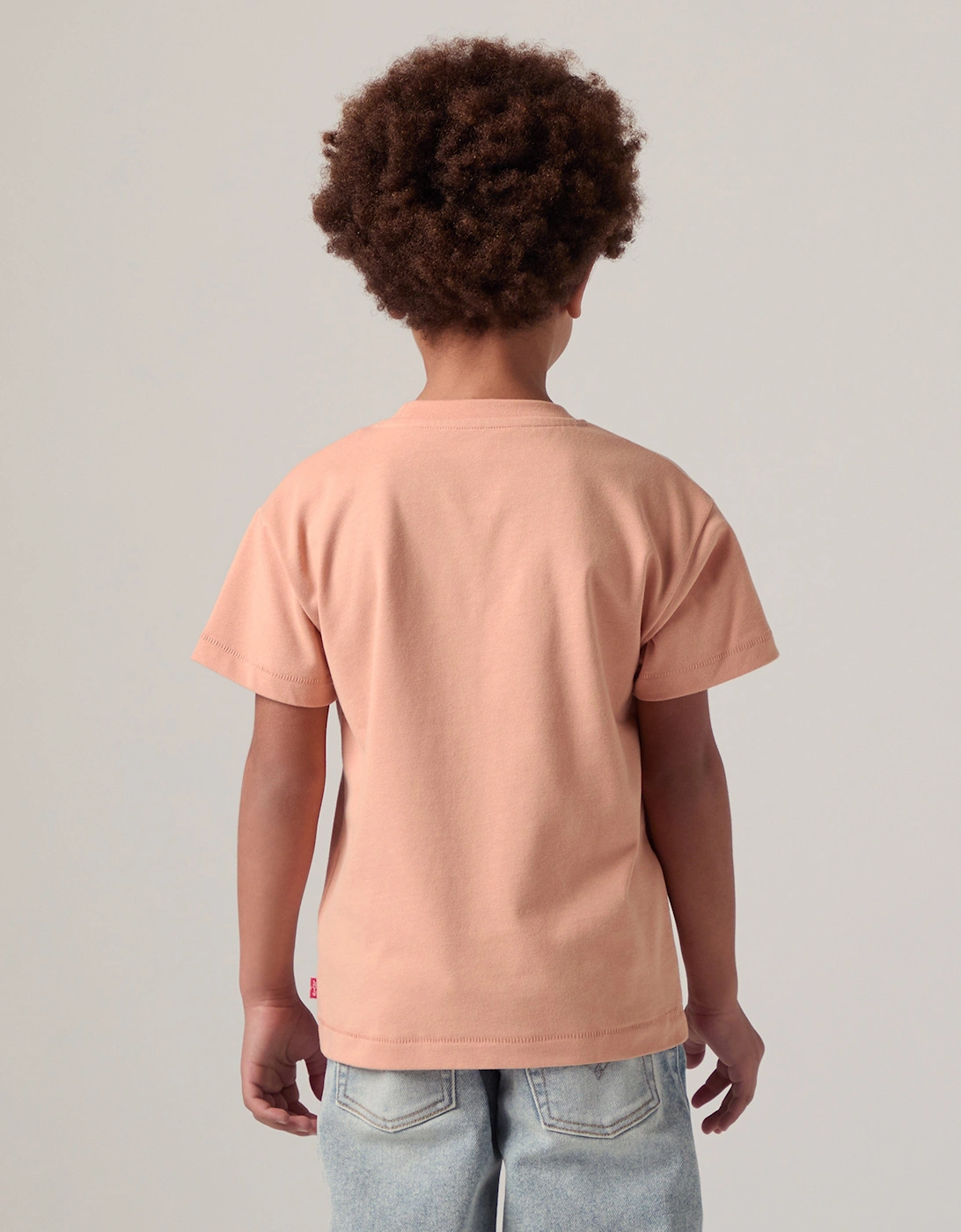 Boys Red Tab Vintage T-Shirt in Orange