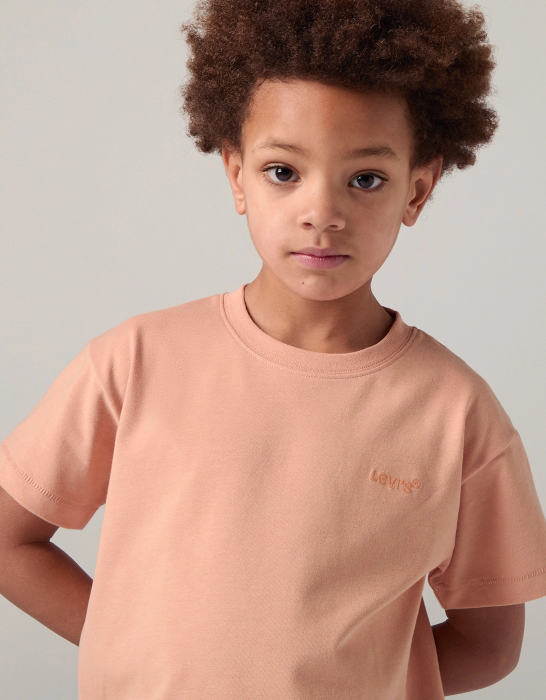 Boys Red Tab Vintage T-Shirt in Orange