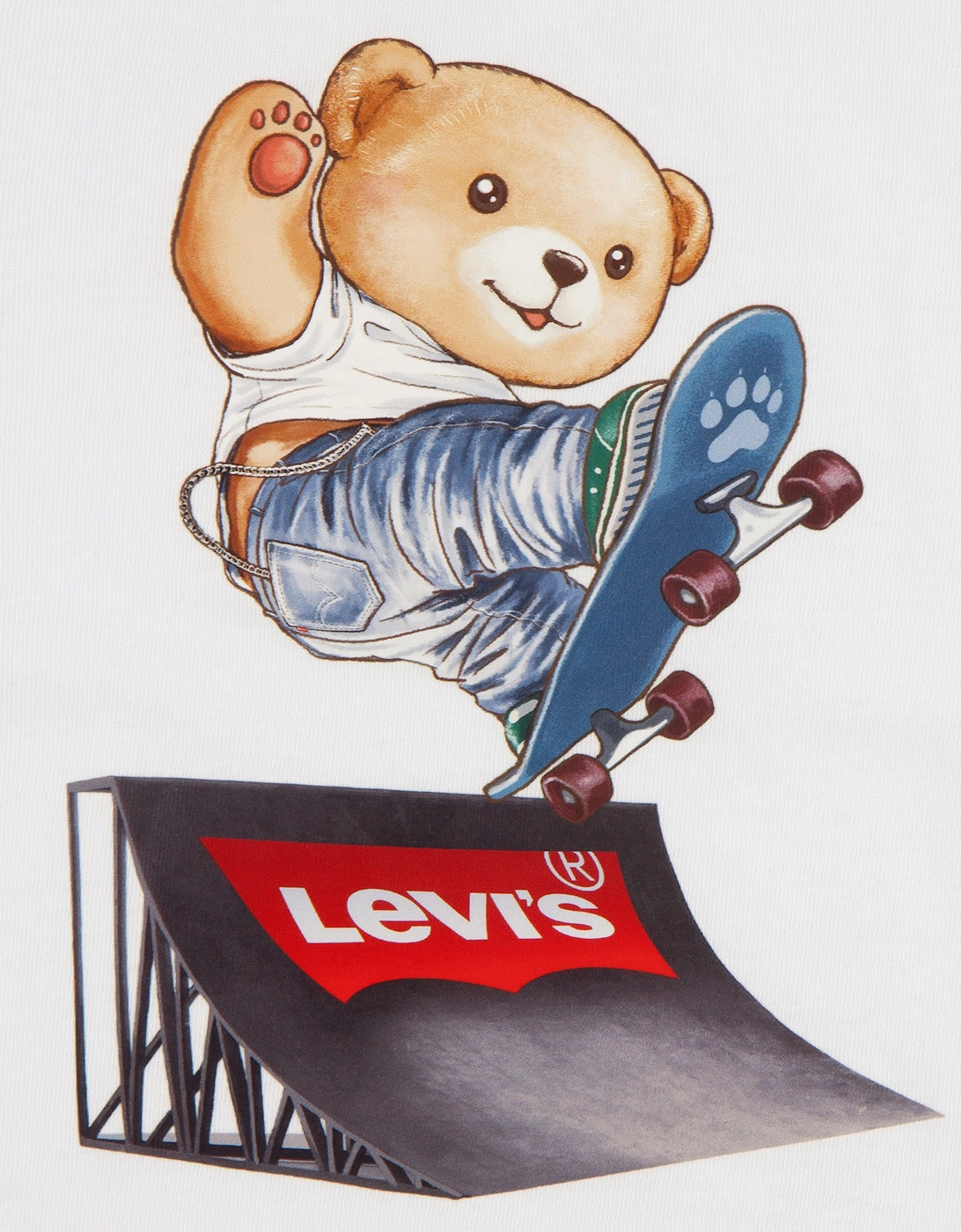 Baby Boys Skater T-Shirt and Shorts Set in White