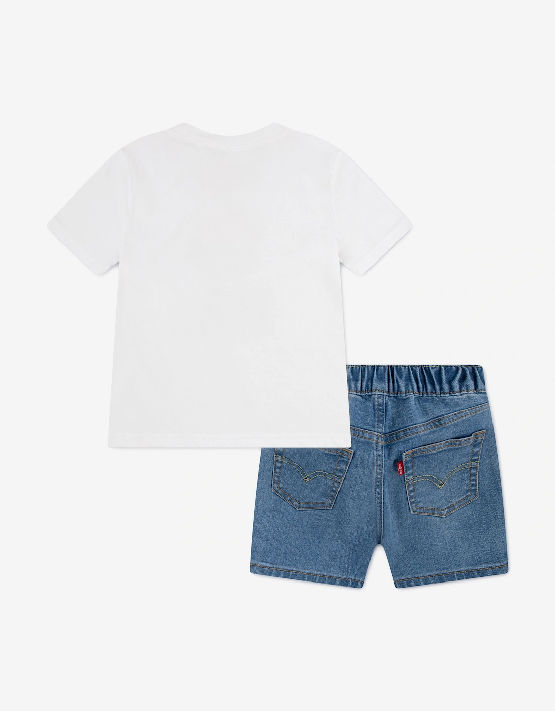 Baby Boys Skater T-Shirt and Shorts Set in White
