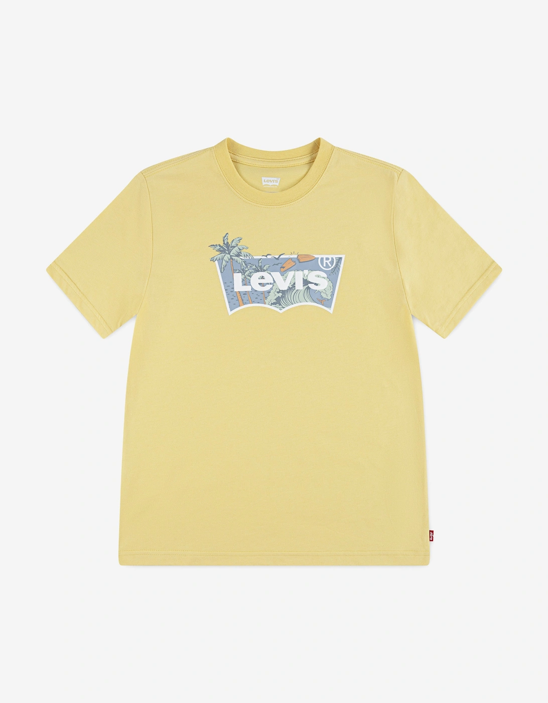 Boys High Tide Batwing T-Shirt in Yellow, 5 of 4