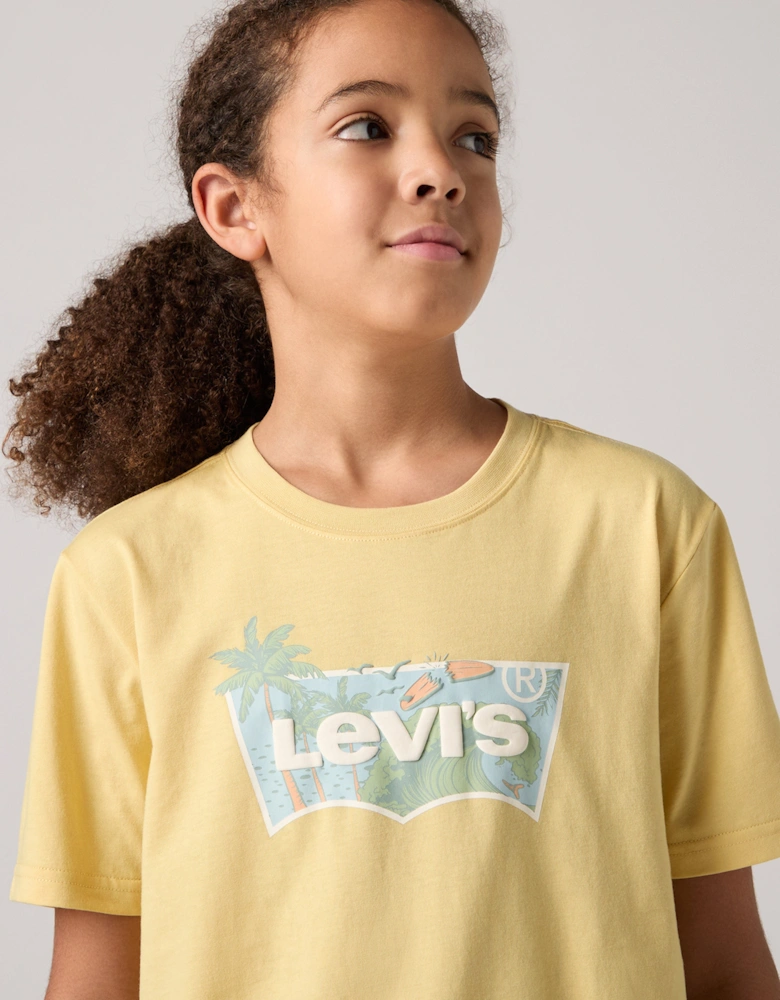 Boys High Tide Batwing T-Shirt in Yellow