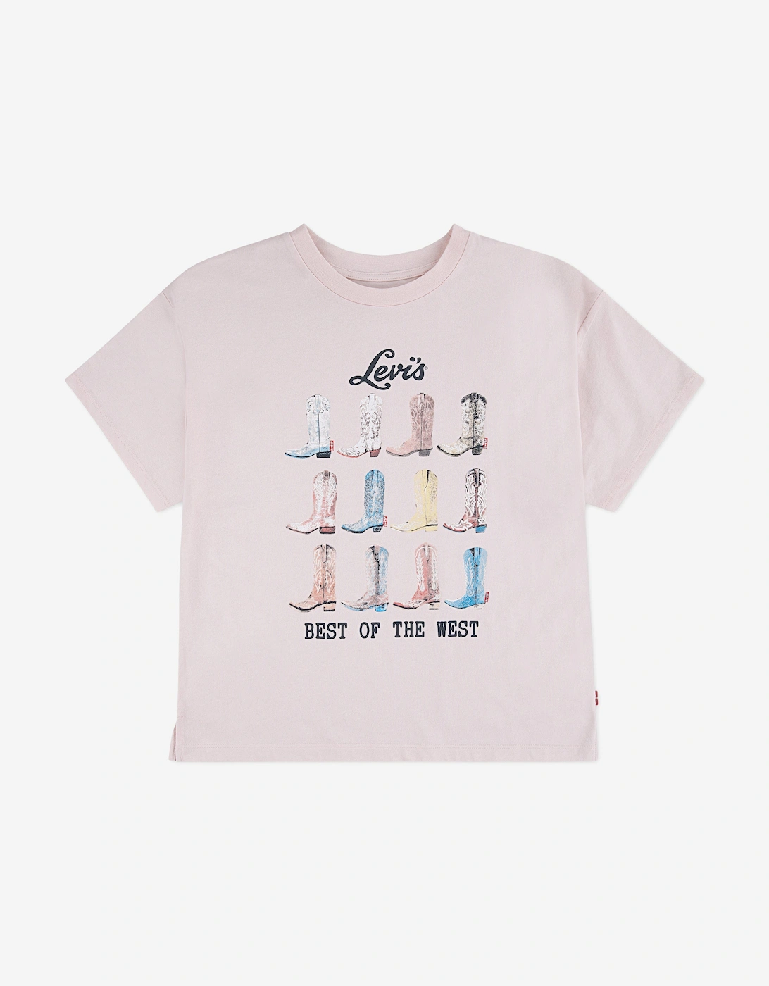 Girls Boots Oversized T-Shirt in Pink, 4 of 3