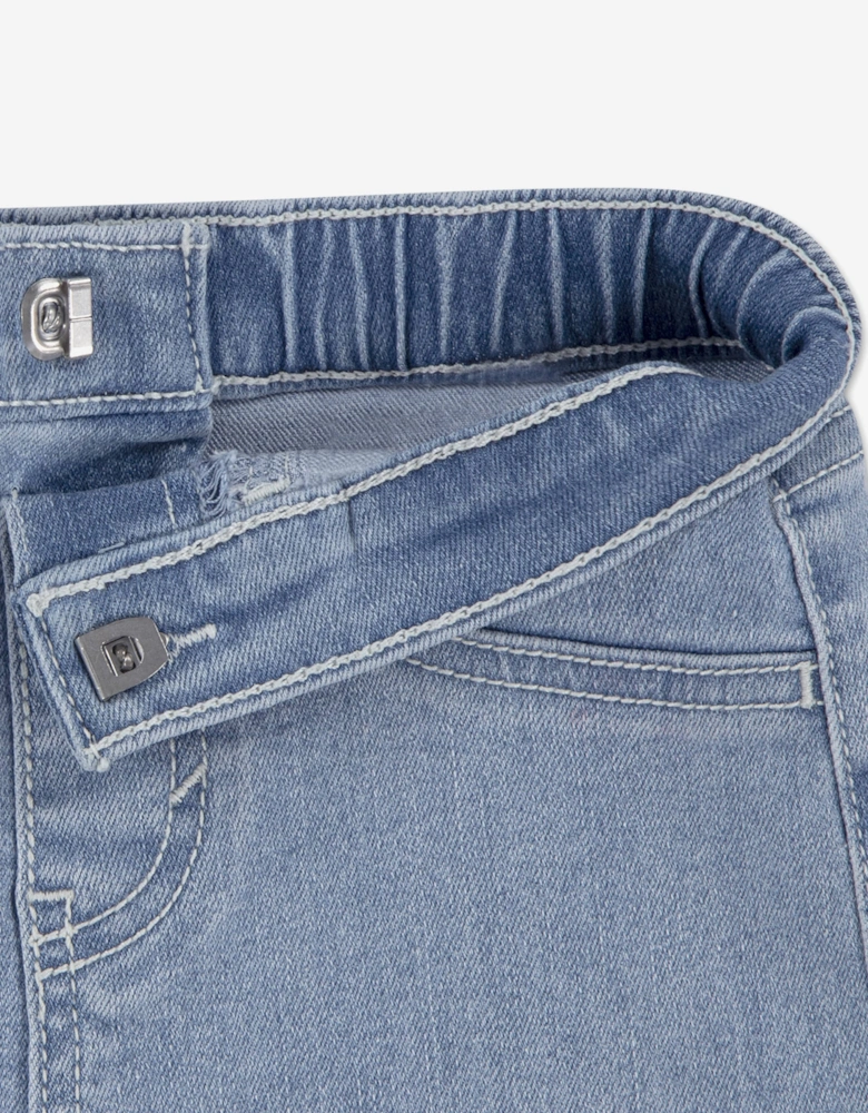 Baby Boys AOP Logo T-Shirt and Shorts Set in White