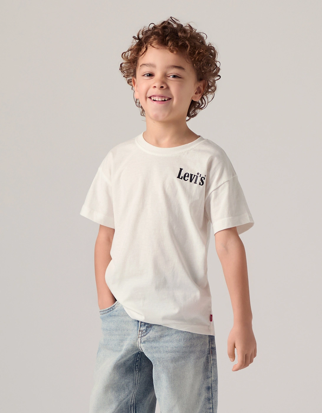 Boys Aquatic Lounge T-Shirt in Ivory