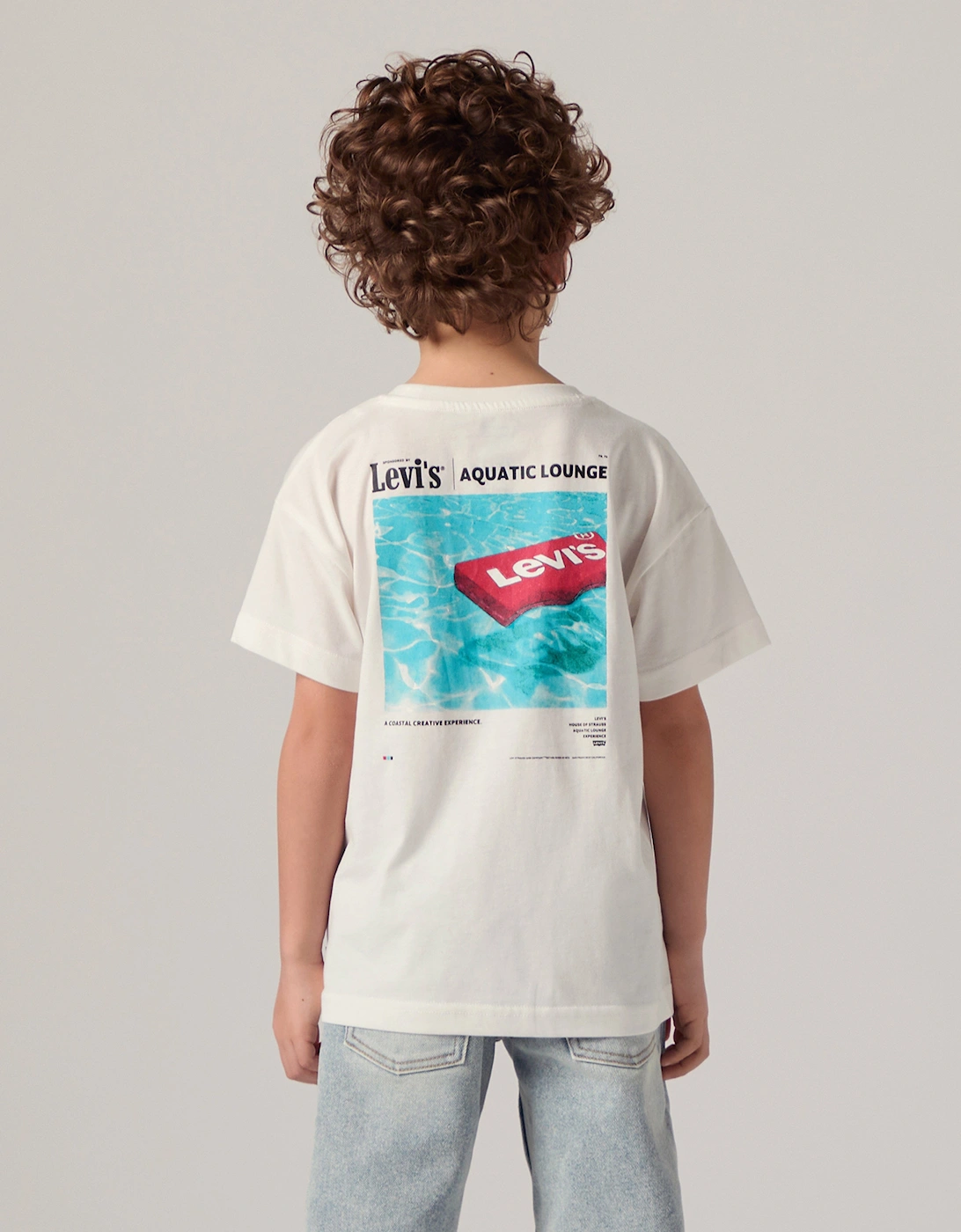 Boys Aquatic Lounge T-Shirt in Ivory
