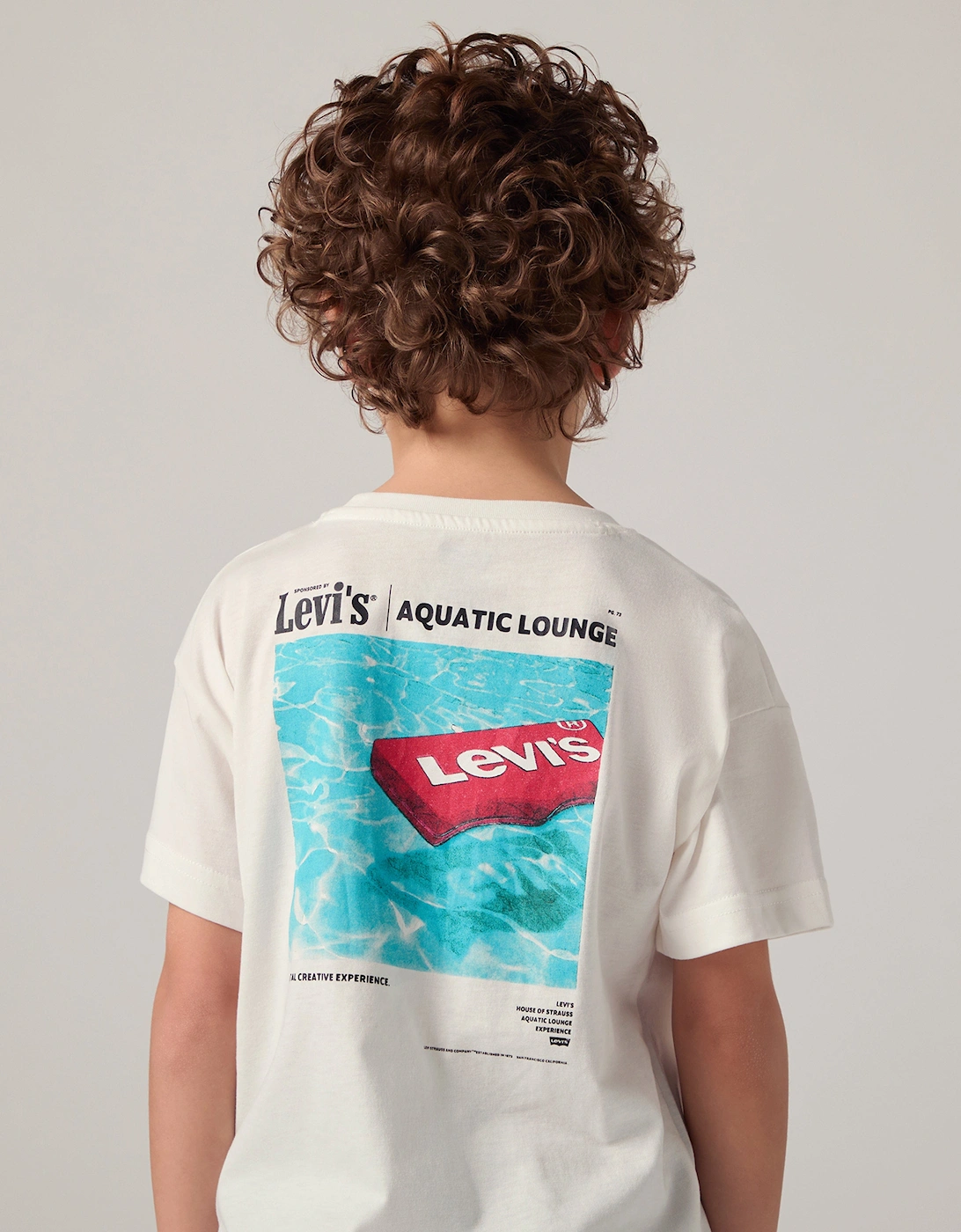 Boys Aquatic Lounge T-Shirt in Ivory