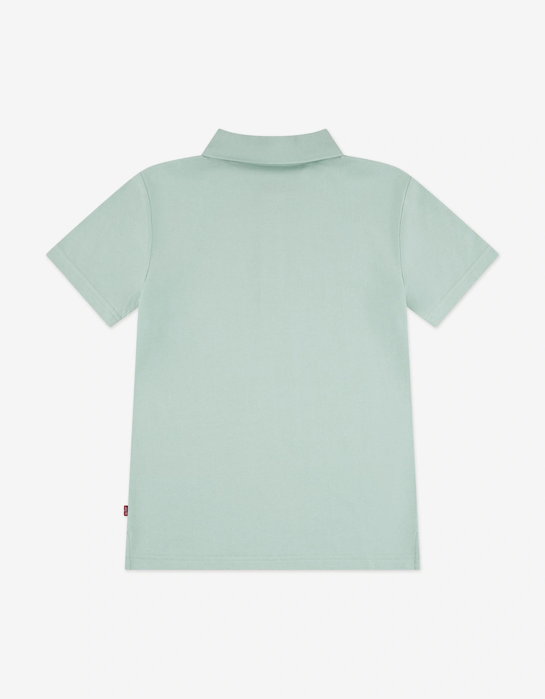 Boys Back Neck Tape Polo Shirt in Green