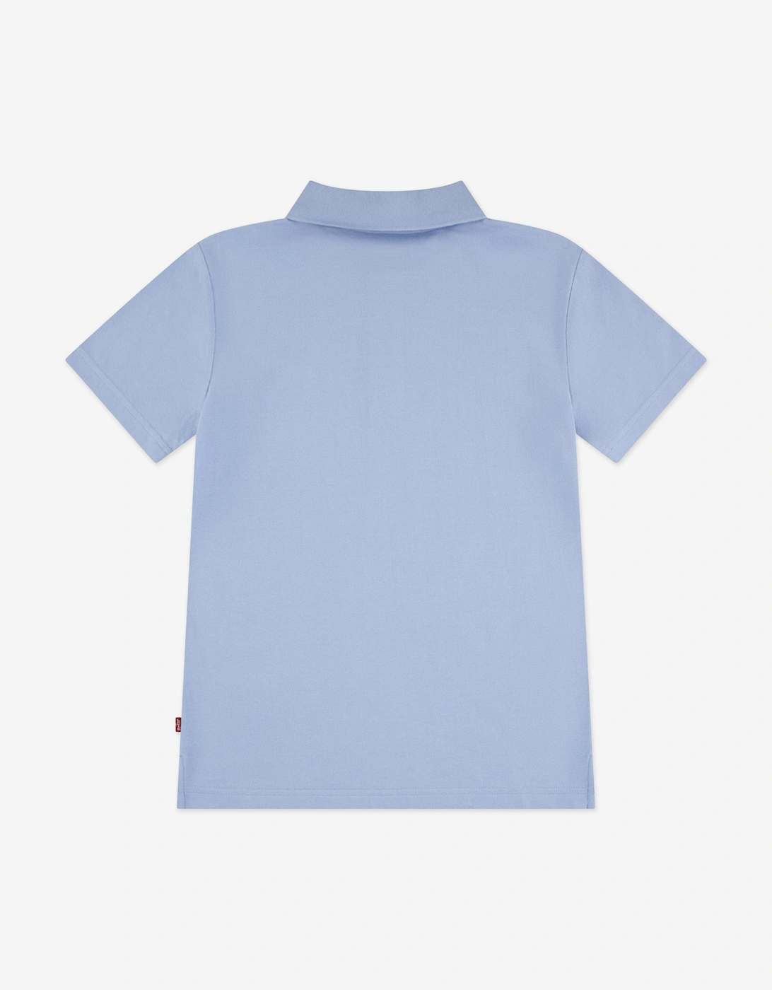 Boys Back Neck Tape Polo Shirt in Blue