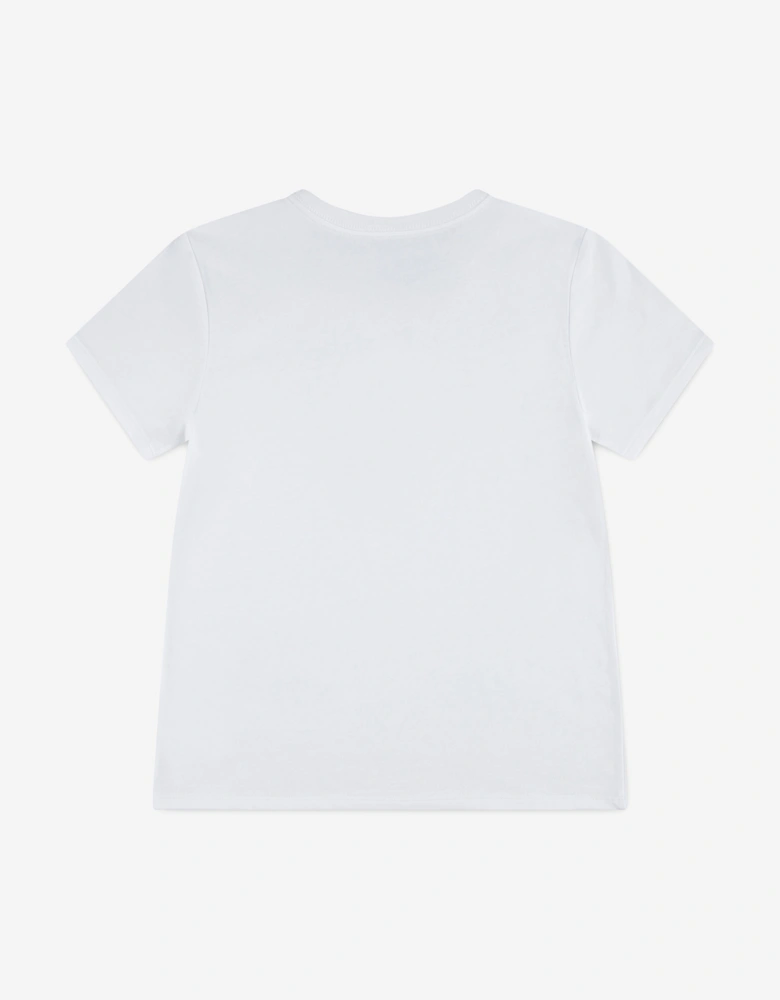 Girls Disco Cherry T-Shirt in White
