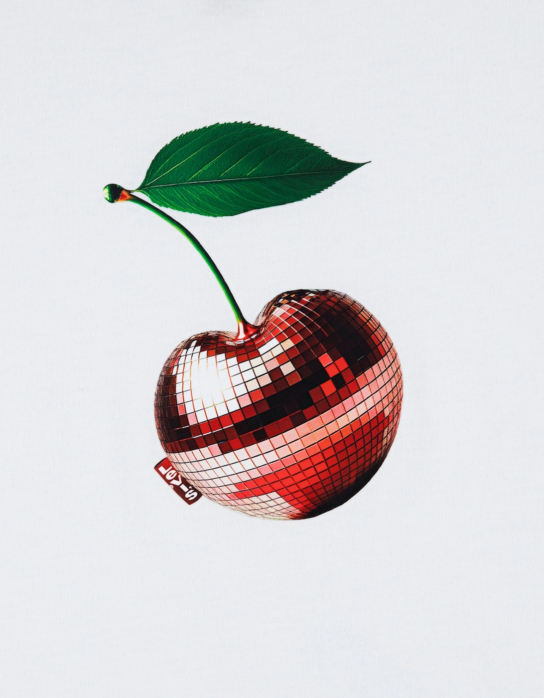 Girls Disco Cherry T-Shirt in White