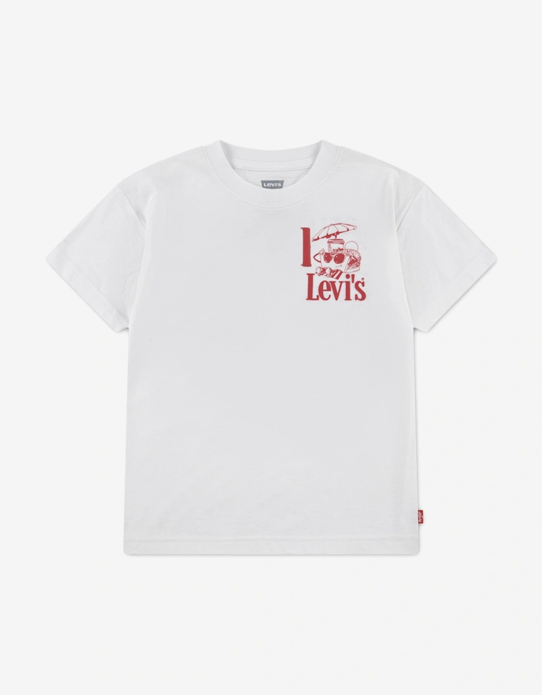 Boys Burger Meal T-Shirt in White