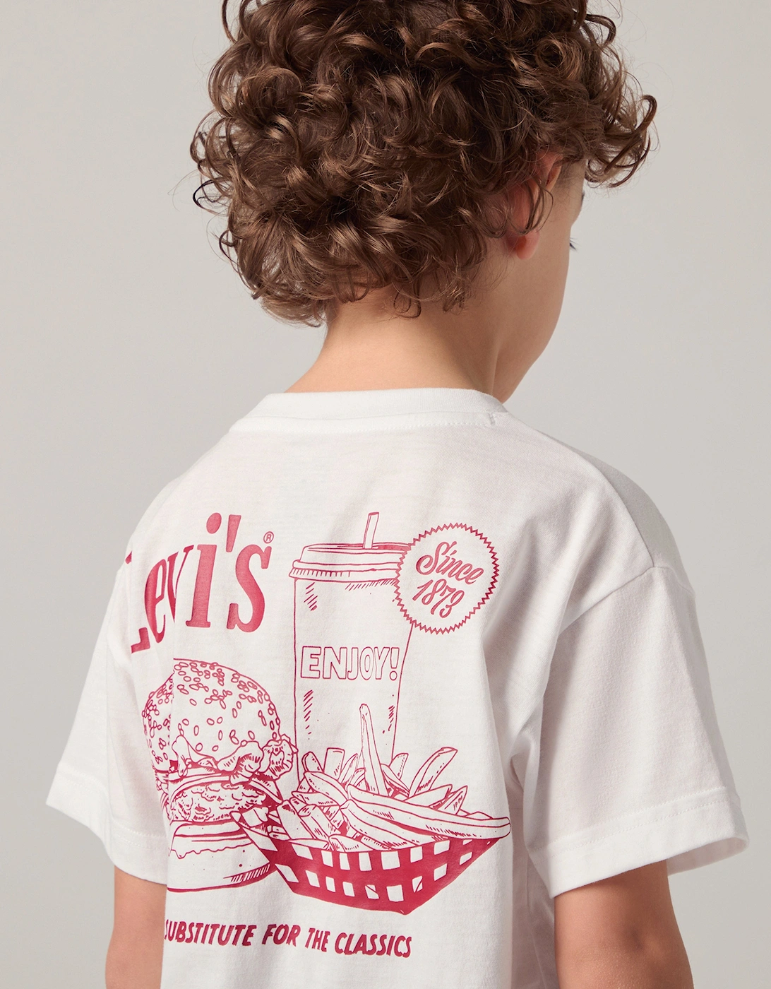 Boys Burger Meal T-Shirt in White