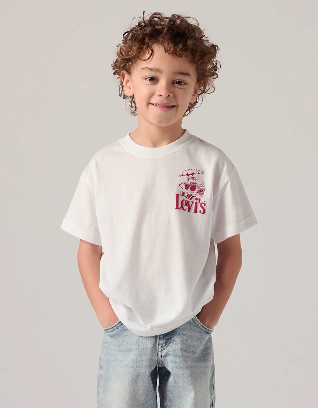Boys Burger Meal T-Shirt in White