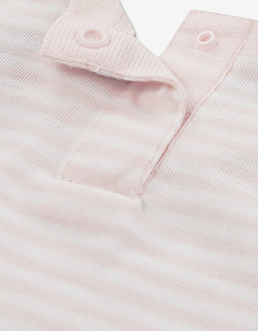 Baby Girls Striped Mini Batwing T-Shirt in Pink