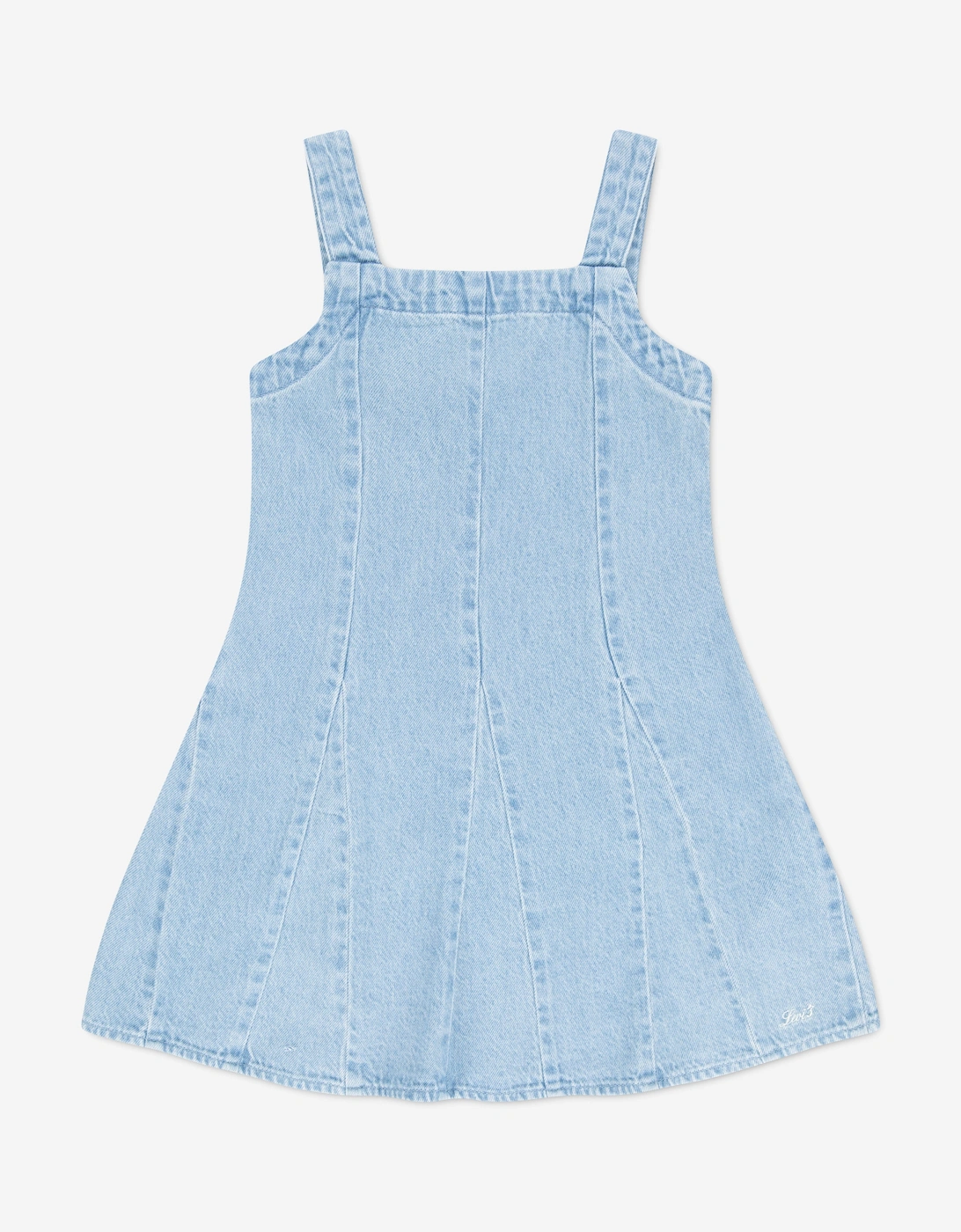 Girls Godet Dress in Blue, 7 of 6