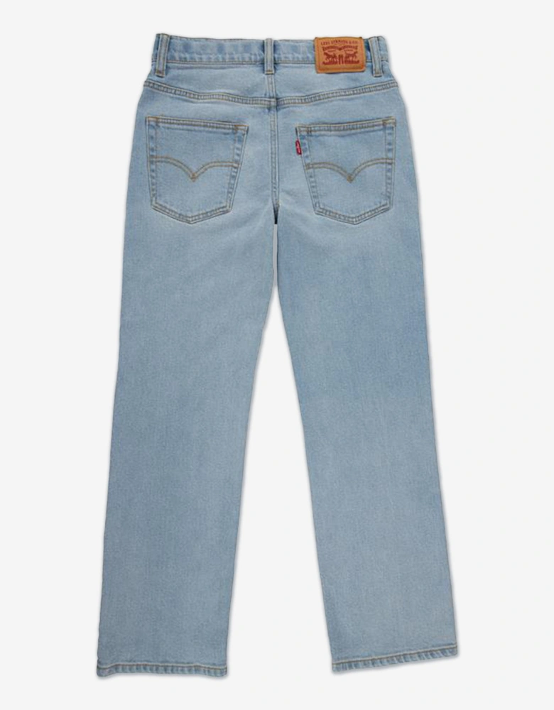 Boys 555 Relaxed Straight Jeans in Blue