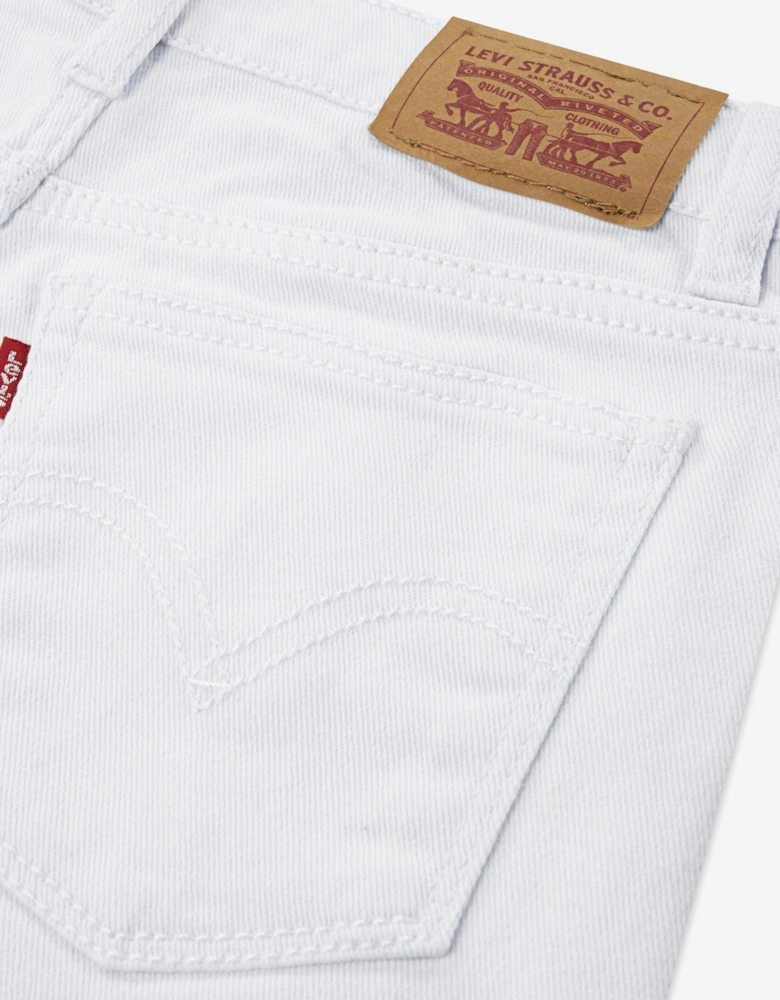 Girls Wide Leg Jeans in White